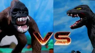 Godzilla vs King Kong Fight Clay Animation