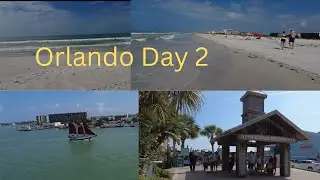 Orlando Day 2, Treasure island beach, Johns Pass ,Beautiful Beach day