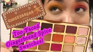 Too Faced Gingerbread Spice Palette Swatches + First Impressions!