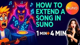 🎶 How to Extend a Song in Suno (From 1 Min ➡️ 4 Min!) 🎶