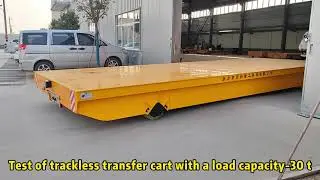 WhatsAPP:+86 13346662527 LEINA trackless electric transfer cart-30tons