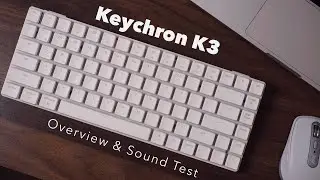 The Best Low Profile Keyboard for your MacBook Pro | Keychron K3 White