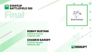 Finalist BioticsAI Pitches at Startup Battlefield | TechCrunch Disrupt 2023