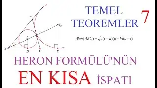 Geometrik İspatlar 7 - Heron Formülü'nün En Kısa İspatı
