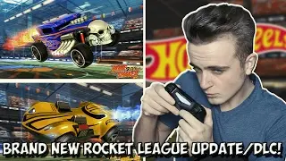 HUGE 2017 Rocket League Hot Wheels UPDATE! - 2 NEW CARS! | Gameplay Trailer REACTION + Release Date!