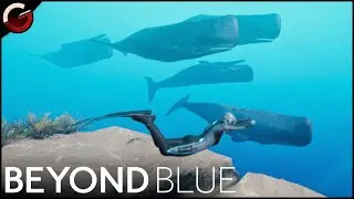 GIANT SPERM WHALE FAMILY DISCOVERED! Best Ocean Exploration Game | Beyond Blue Gameplay