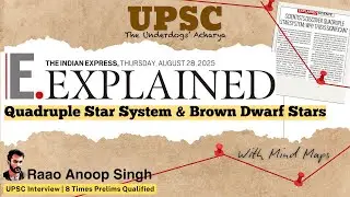 Explained: Quadruple Star System - Brown Dwarfs | UPSC 2026 Current Affairs | The Underdogs' Acharya