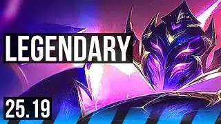 XERATH vs QIYANA (MID) | 14/2/10, Legendary | KR Master | 25.19