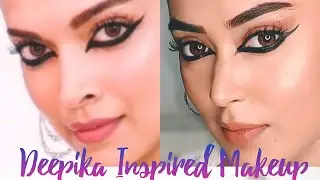 Deepika Padukone Inspired Makeup Look| Dramatic Eye Makeup| Mytipsmyownstyle|Mithuvigil|