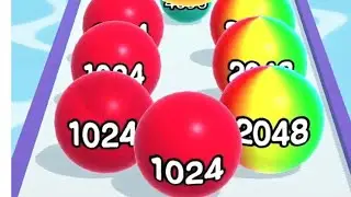 Replay 2x Faster! Ball Run 2048 : Merge Number! Gameplay Levels 1-500