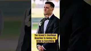The Groom&rsquo;s Emotional Reaction To Seeing His Bride Is Everything #wedding #lacaxunghe