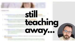 Still here, teaching away...