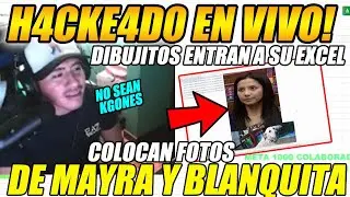 😲NO LO CREE!😲 SIDERAL es H4CKE4DO en vivo, entran a su EXCEL, le colocan fotos de BLANQUITA y MAYRA