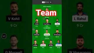 LKN Vs RCB || TATA IPL || Dream11 Best Team #shorts #youtubeshorts #short
