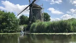 Visiting a dutch windmill by kayak