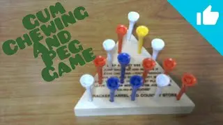 ASMR Gum Chewing and Peg Game