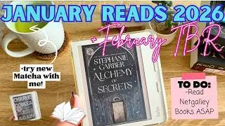 JANUARY READING WRAP-UP, 2026 TBR HOPEFULS 📚😍 TRY NEW MATCHA WITH ME! 🍵 #booktube #books #reading