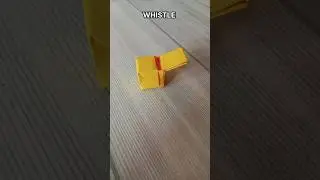 WHISTLE ORIGAMI| TUTORIAL| HOW TO MAKE A PAPER WHISTLE CRAFT| FOLDING| ART