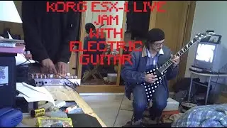 korg esx-1 live jam with electric guitar