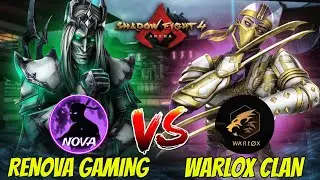 Renova VS Best Players of Warlox Clan 🤝🔥 | Clan Series Part - 1 ⚔️ | Shadow Fight 4: Arena