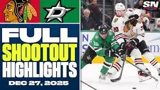 Chicago Blackhawks at Dallas Stars | FULL Shootout Highlights - December 27, 2025