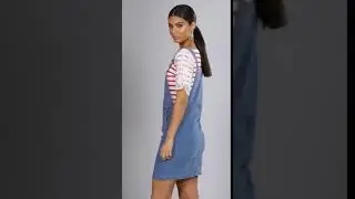 Ace - Denim Pinafore Dress