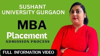 SUSHANT UNIVERSITY GURGAON, ANSAL UNIVERSITY, ADMISSION 2024,FEE, STRUCTURE, PLACEMENT COURSE