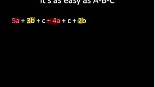 Joining Like Terms (Simplifying Math)