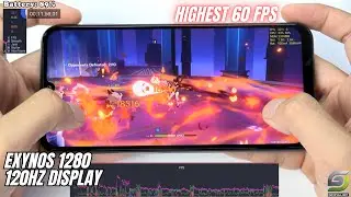 Samsung Galaxy M34 test game Genshin Impact Max Graphics | Highest 60 FPS