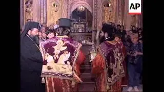 JERUSALEM: EASTER MASS CELEBRATED IN CHURCH OF THE HOLY SEPULCHRE