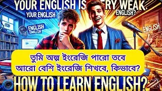 🏆তুমি কি অল্প ইংরেজি পারো তবে আরও ইংরেজি শিখবে, কিভাবে ? How to learn English✨