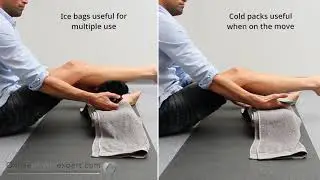 Calf muscle pain relief ice treatment R