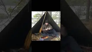 Jungle Survival Alone &ndash; Building a Heated Tarp Shelter