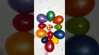 colourful balloon pop with reverse effects #balloon #ballongame #asmr #oddlysatisfying #shorts