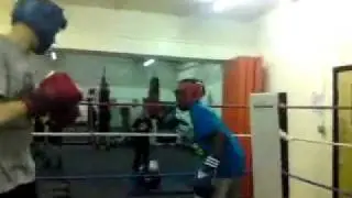 Yousif saeed and anthony morton sparring