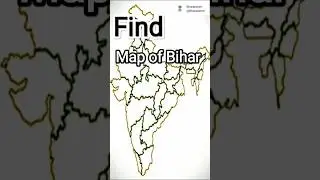 Bihar state map in India #map #state #bihar #india