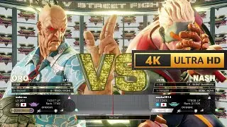 Oro (Grand Master) vs Nash (Diamond) in Rank Match | Street Fighter V CE | 4K 60Fps Gameplay