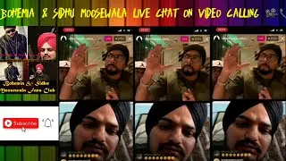 Bohemia & Sidhu Moose wala Instagram live Chat video Calling| Kaali Denali |Bohemia video chat