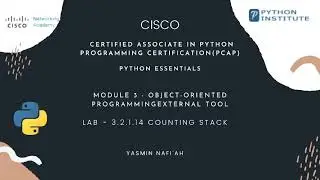 Python Essentials 2 || LAB 3 .2. 1. 14 Counting stack