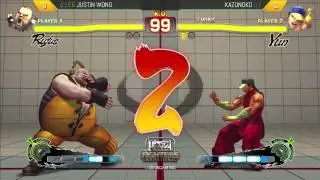 SXSW 2015 USF4 - Justin Wong (Rufus) vs Kazunoko (Yun)