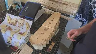 Building the HMS Endeavour - Ep.5 placing the bulwarks 