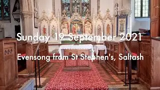 Sunday 19 September 2021 Evensong from St Stephen's, Saltash