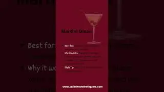 🍸 Ultimate Cocktail Glass Guide | Sip in Style with Barware Basics!
