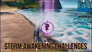 ALL STORM AWAKENING CHALLENGES - HOW TO UNLOCK GALE FORCE EMOTE (Fortnite Challenge Guide)