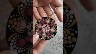 Mini Mandala ❤️ Chaveiro Personalizado com Mandala em Pontilhismo ❤️ #arte #shorts_ #mandala