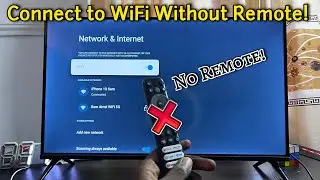 How to Connect a TV to WiFi without Remote | 3 Ways to Connect to Internet