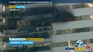 Resident recalls heroic rescue during West LA high-rise apartment fire | ABC7