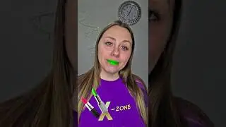 Проверка цвета помады 💚💜💛 #короткая