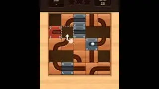 Roll the Ball slide puzzle Moving D Pack Level 26 Solution