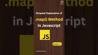 Simplest Explanation of .map() Method in Javascript |codecrushers #likeshort #likeforlikes #coding